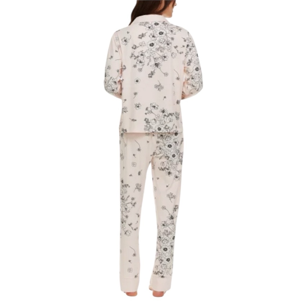 FLORA NIKROOZ Pink Floral Pajama Set Size XL — SUPER DUPER COMFORTABLE!!! - Picture 3 of 9